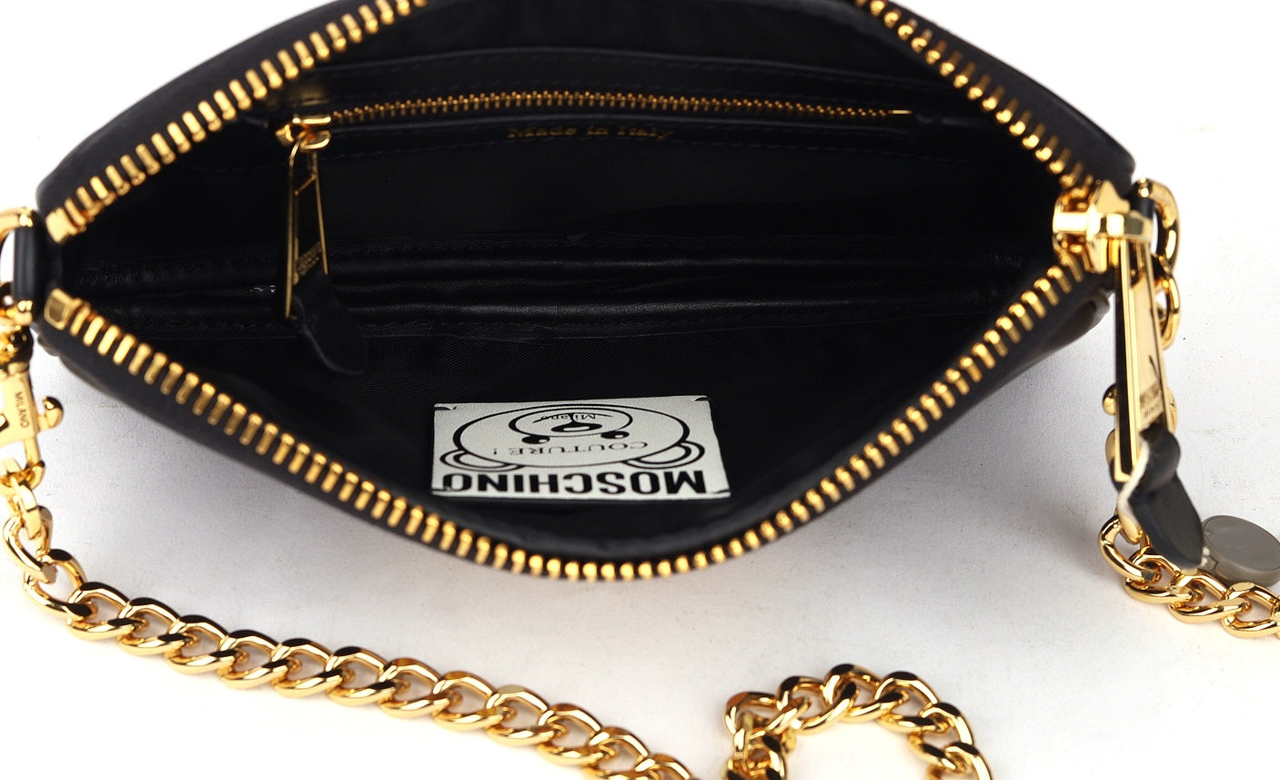 Moschino Teddy Mirror Nylon Crossbody Bag
