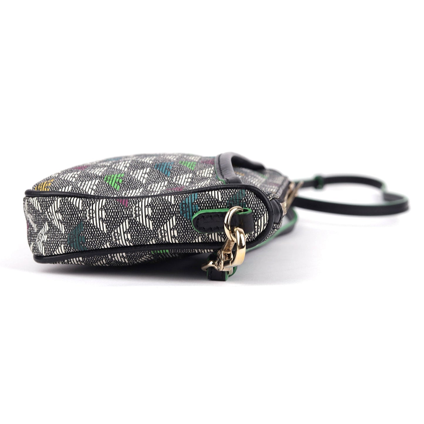 Emporio Armani Grey Multi-color Monogram Crossbody