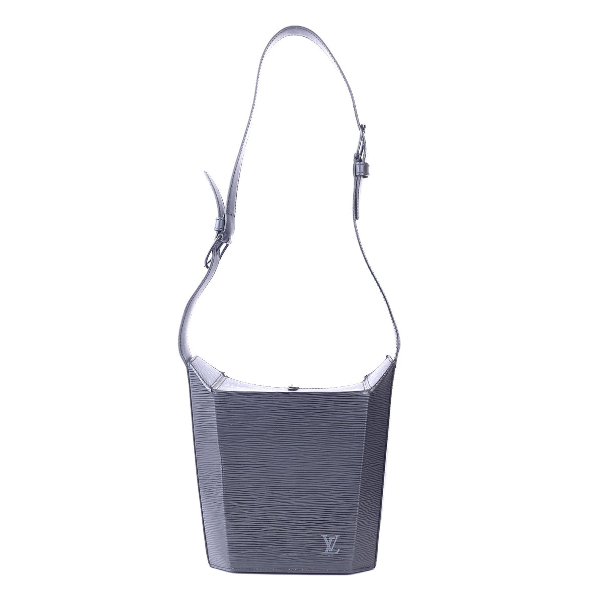 Louis Vuitton Noir Epi Leather Sac Seau Bag