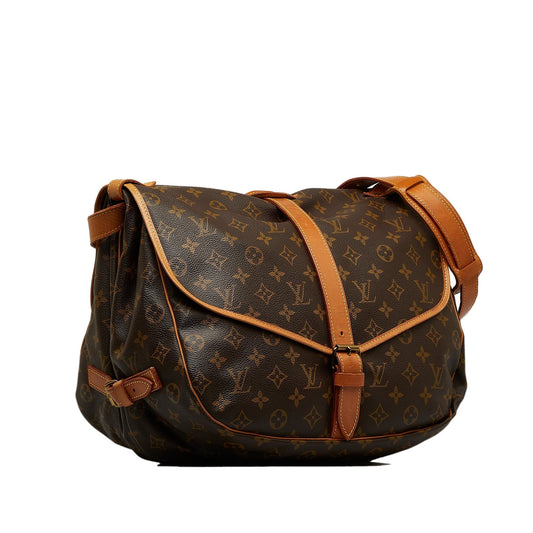 LOUIS VUITTON Monogram Saumur 35 Crossbody Bag