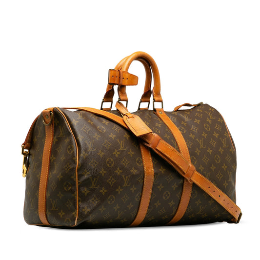 Louis Vuitton Monogram Keepall 45 Bandouliere SD822 (1982)
