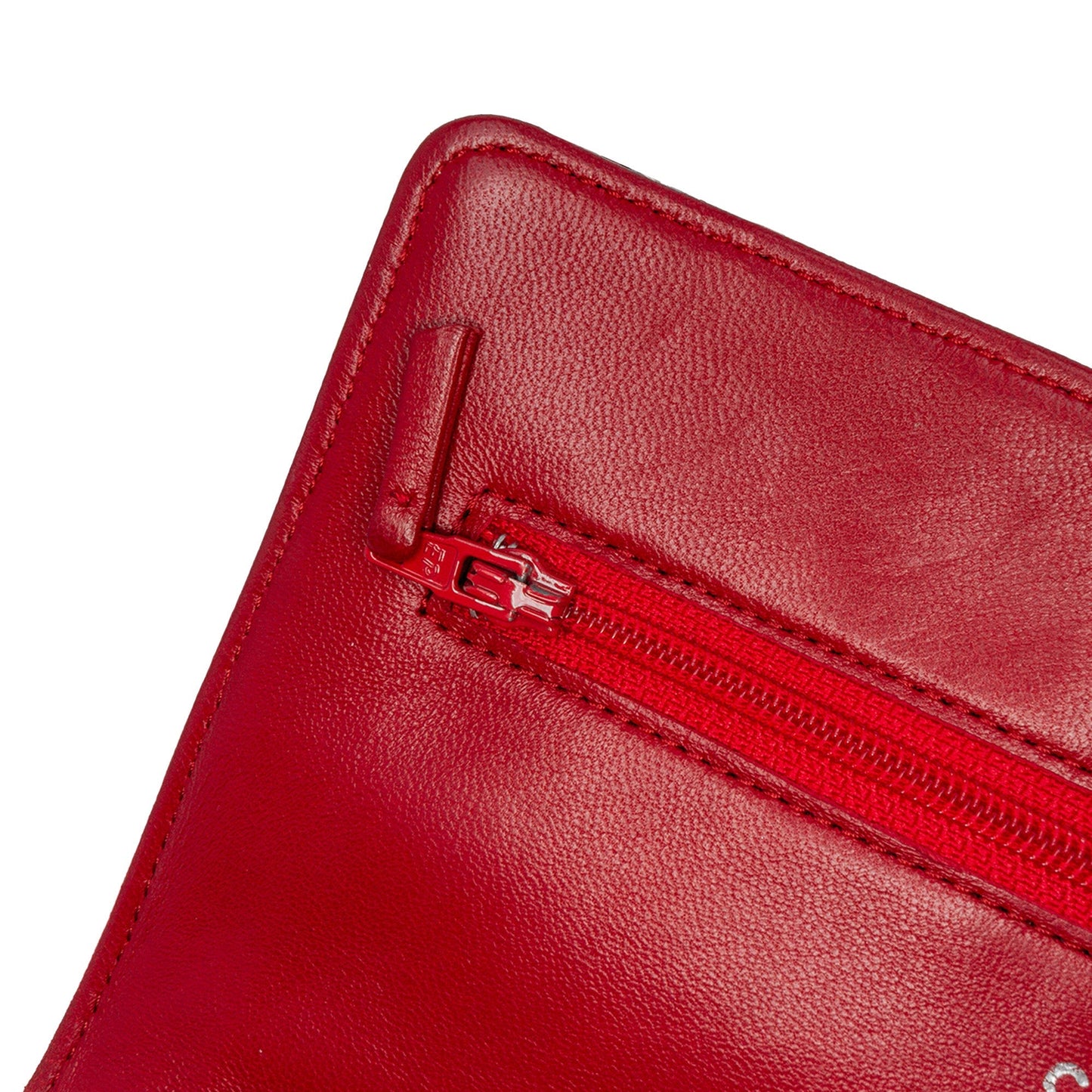 Red Chanel Classic Lambskin Wallet on Chain Crossbody Bag