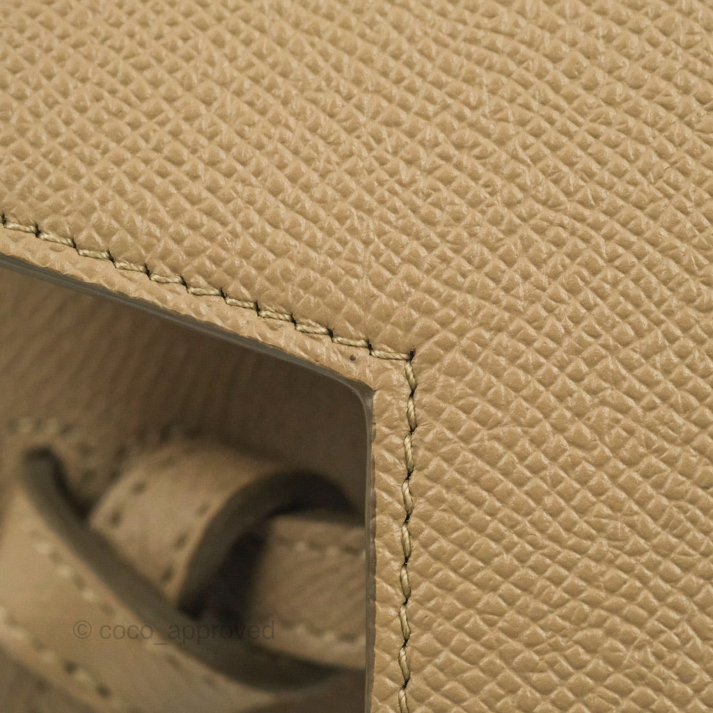 Celine Grained Calfskin Nano Belt Bag Light Taupe Gold Hardware