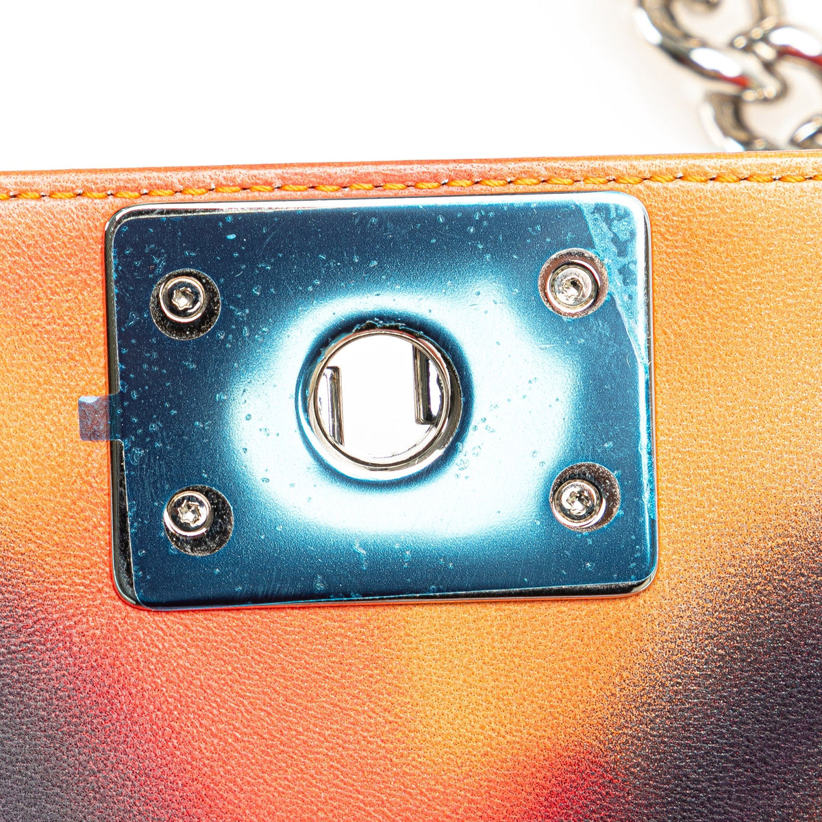 Multicolor Chanel Small Lambskin Flower Power Boy Flap Satchel