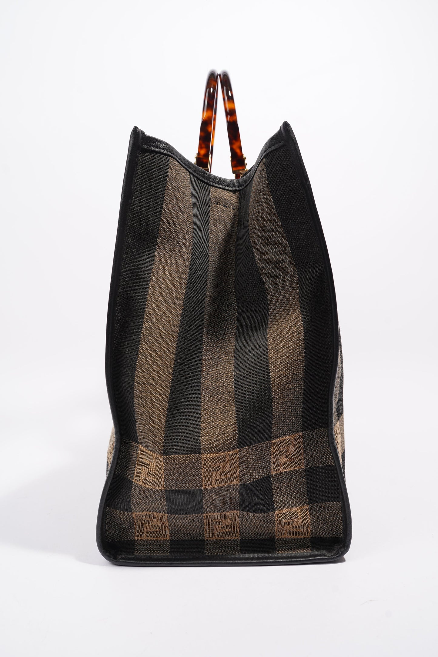 Fendi Sunshine Tote Brown Canvas Large
