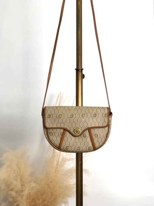 Christian Dior Honeycomb Pattern Shoulder bag Beige Vintage bbirpg