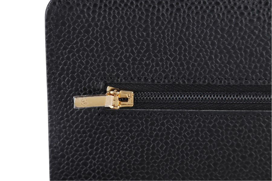CHANEL WALLET ON CHAIN (JT7Xxxxx) BLACK CAVIAR LEATHER GOLD HARDWARE WITH DUST COVER AND BOX