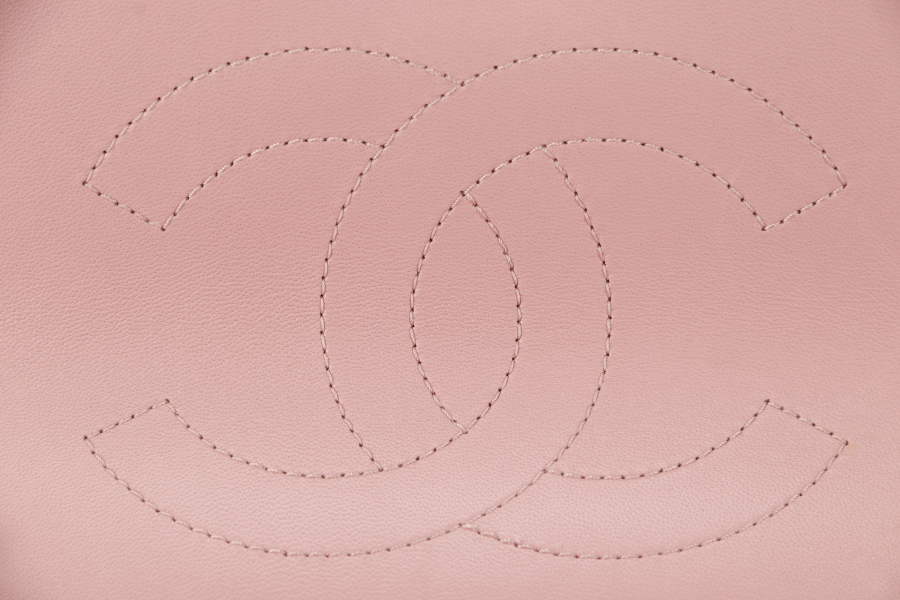CHANEL TRENDY CC FLAP (2550xxxx) WITH TOP HANDLE MEDIUM PINK LAMBSKIN GOLD HARDWARE WITH DUST COVER