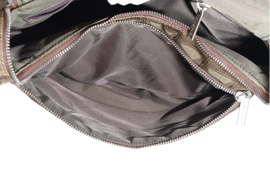 CHANEL SPORTS LINE BACKPACK (705xxxx) GREEN CANVAS SILVER HARDWARE WITH  AND DUST COVER