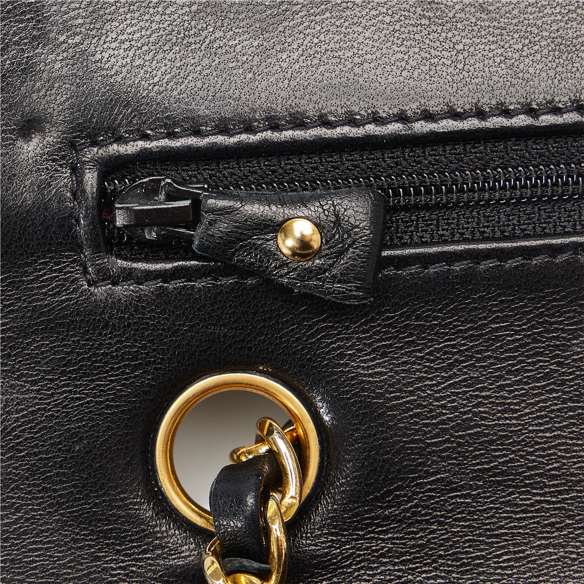 Chanel Medium Classic Lambskin Black Double Flap 1989/91