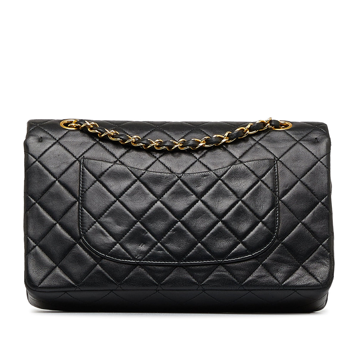 Chanel Medium Classic Lambskin Black Double Flap 1989/91