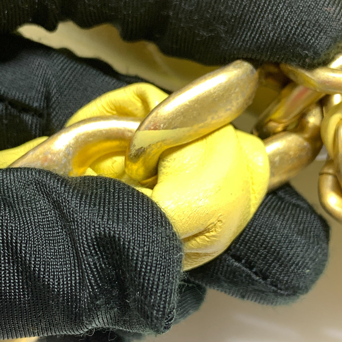 Yellow Chanel Quilted Lambskin Chain Is More Flap Satchel