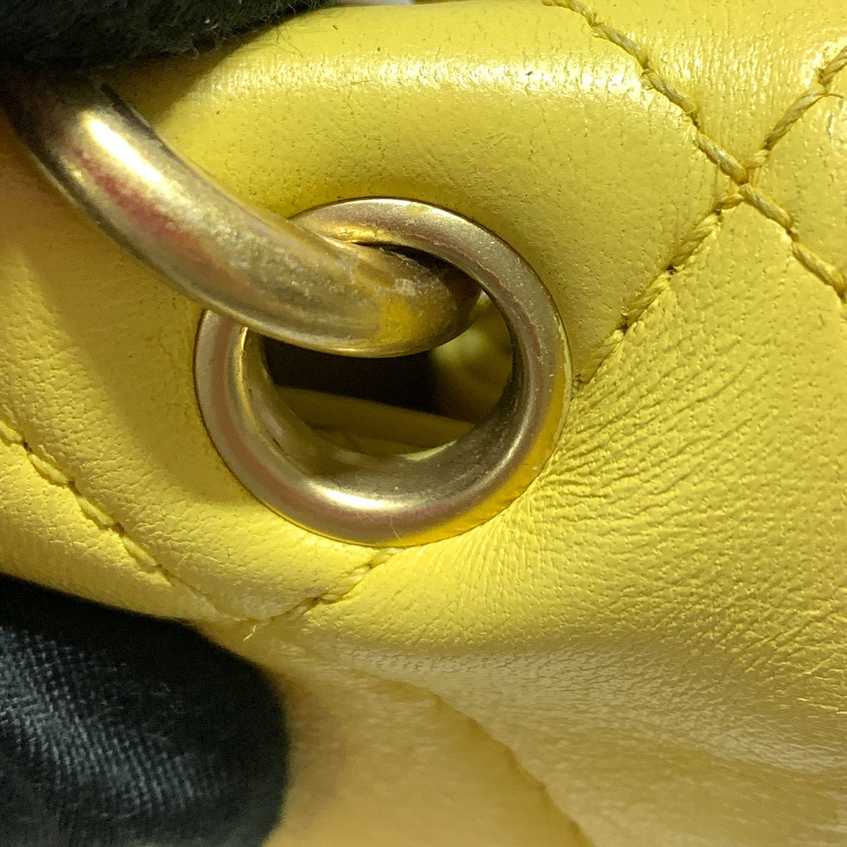 Yellow Chanel Quilted Lambskin Chain Is More Flap Satchel