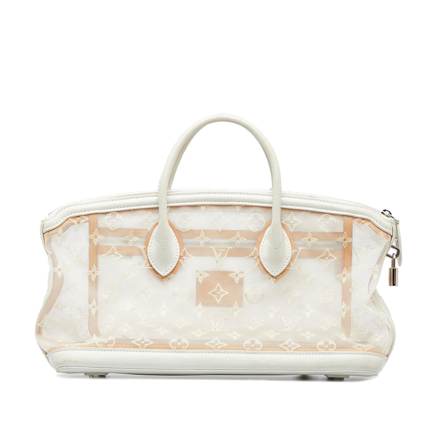 LOUIS VUITTON Monogram Transparence Lockit East-West Handbag