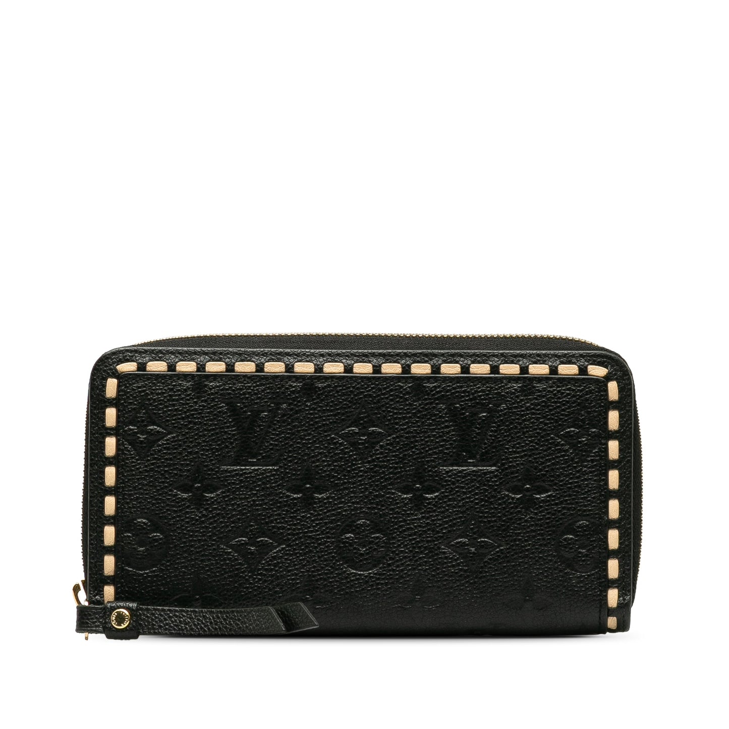 Black Louis Vuitton Monogram Empreinte Zippy Wallet
