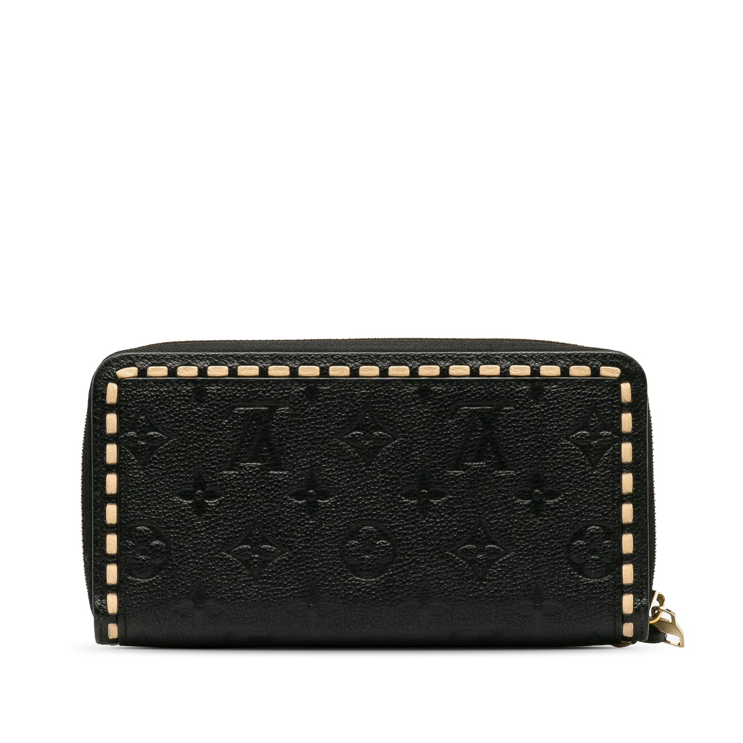 Black Louis Vuitton Monogram Empreinte Zippy Wallet