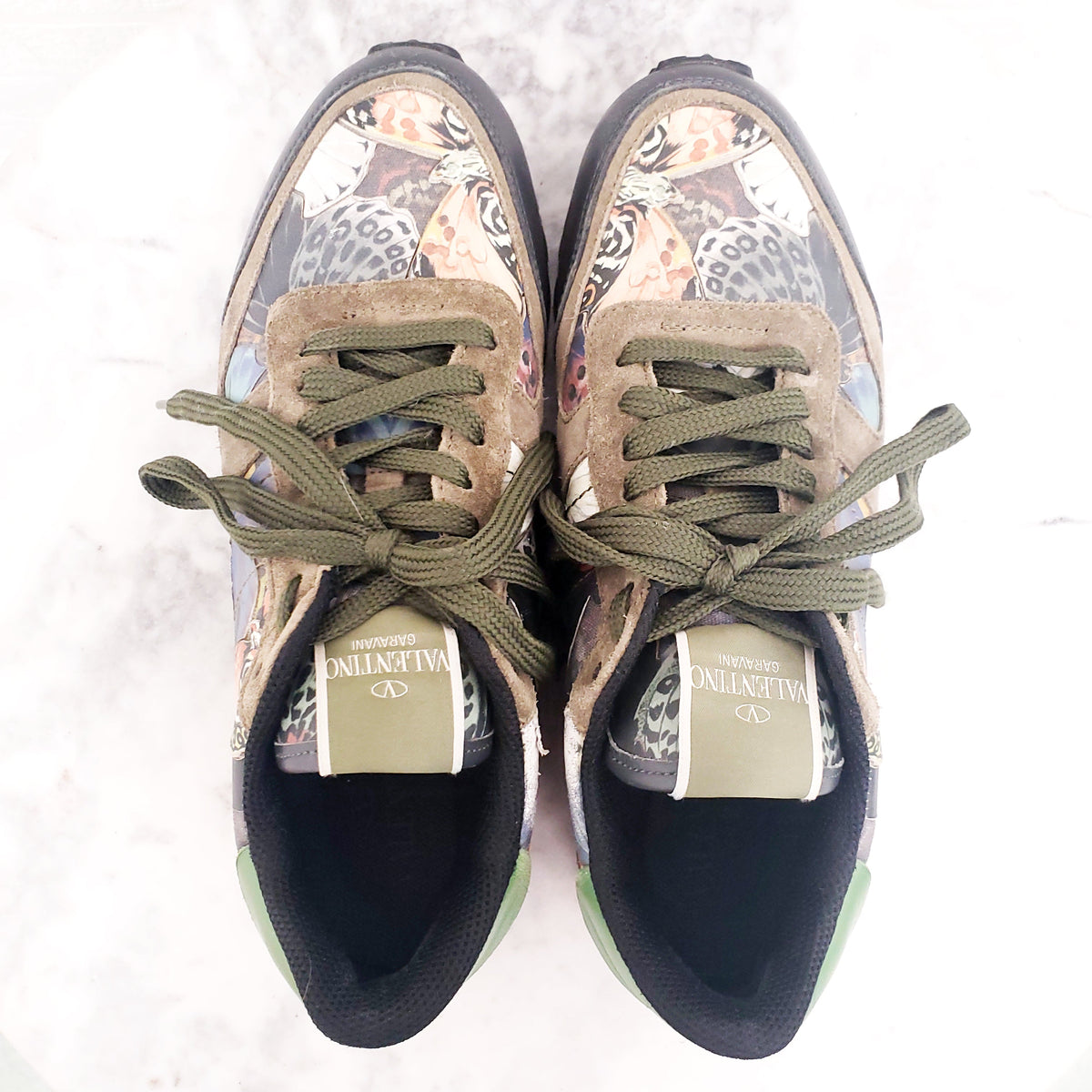 VALENTINO BUTTERFLY ROCKSTUD SNEAKERS - SIZE 39