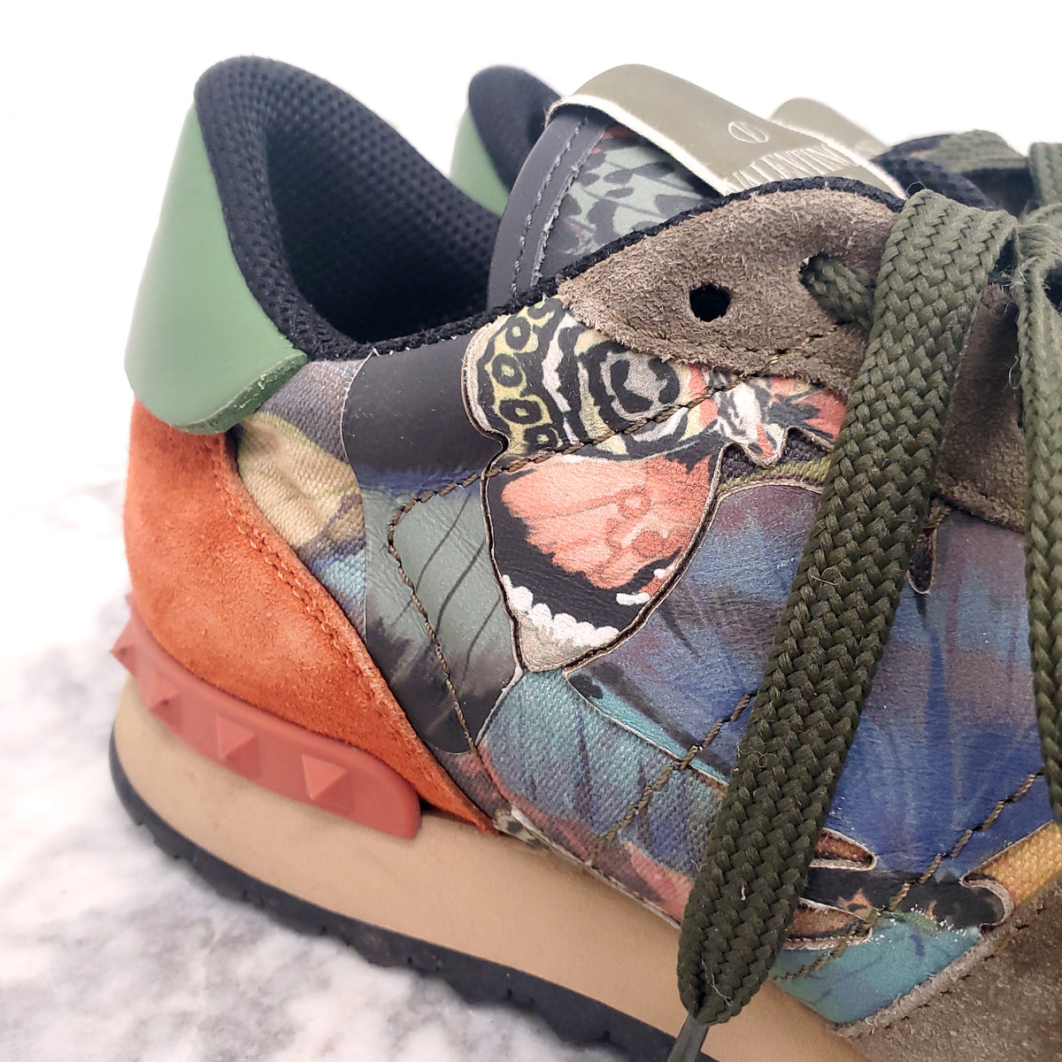 VALENTINO BUTTERFLY ROCKSTUD SNEAKERS - SIZE 39
