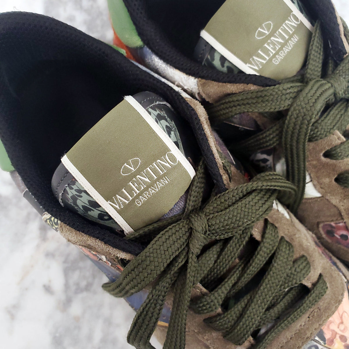VALENTINO BUTTERFLY ROCKSTUD SNEAKERS - SIZE 39