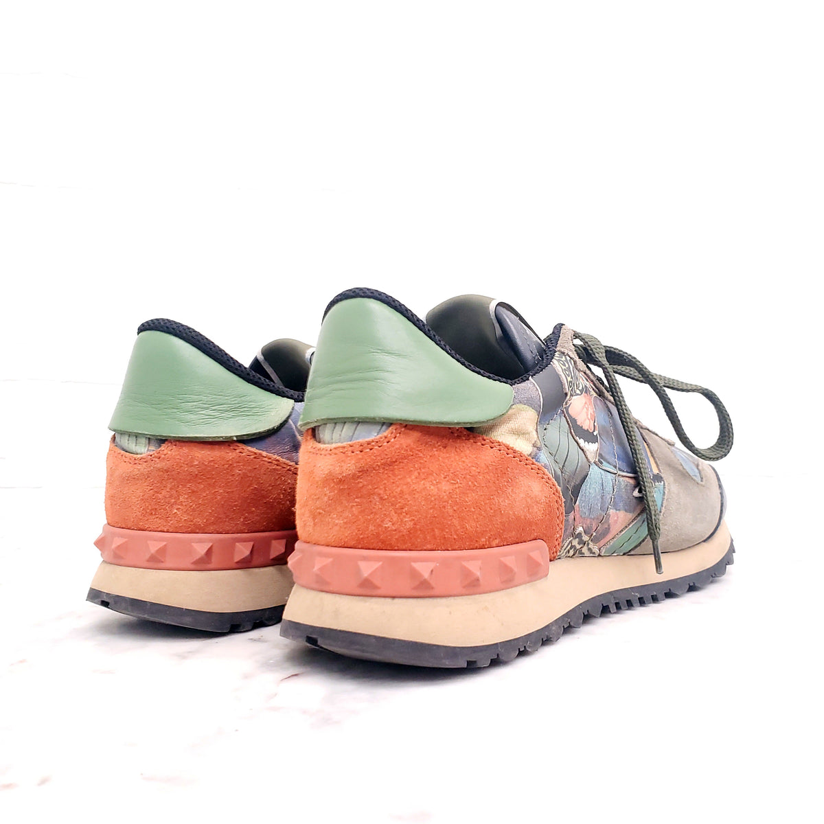 VALENTINO BUTTERFLY ROCKSTUD SNEAKERS - SIZE 39