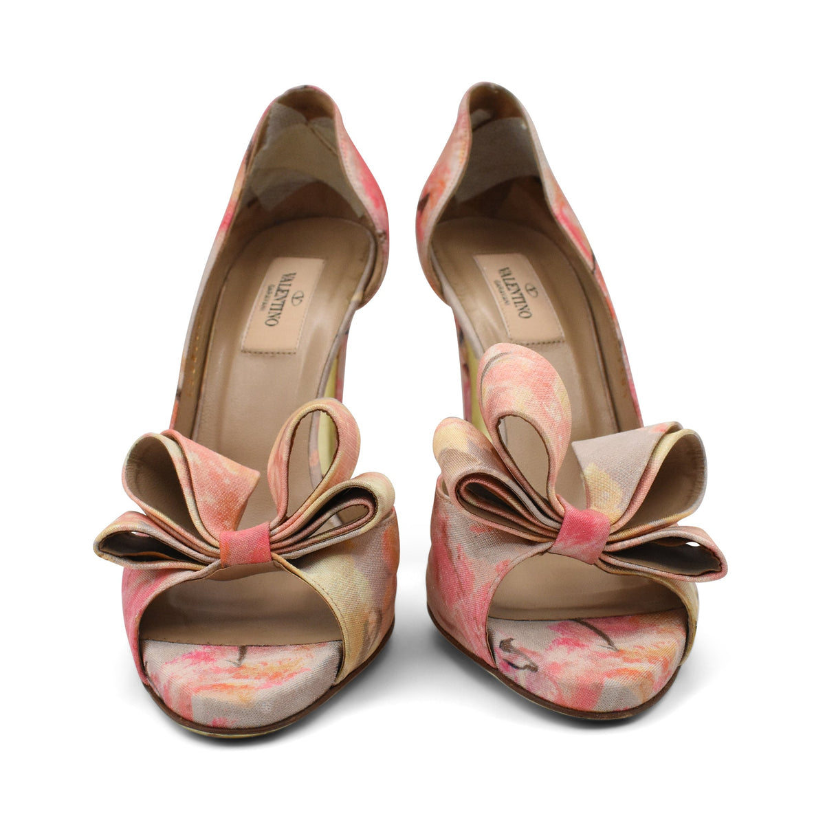 Valentino 'Bow D'Orsay Watercolour' Heels - Women's 38.5