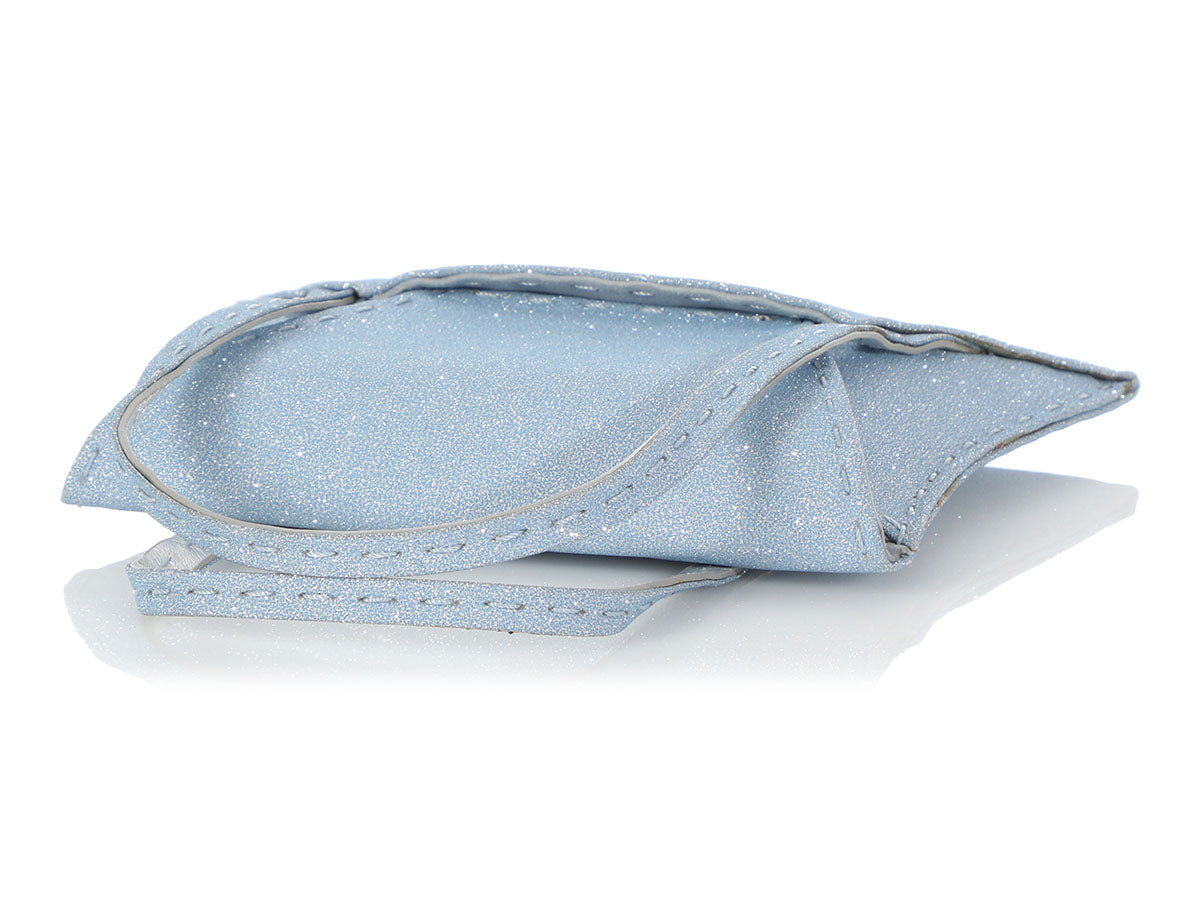 VBH Blue Glitter Manilla Handle Bag