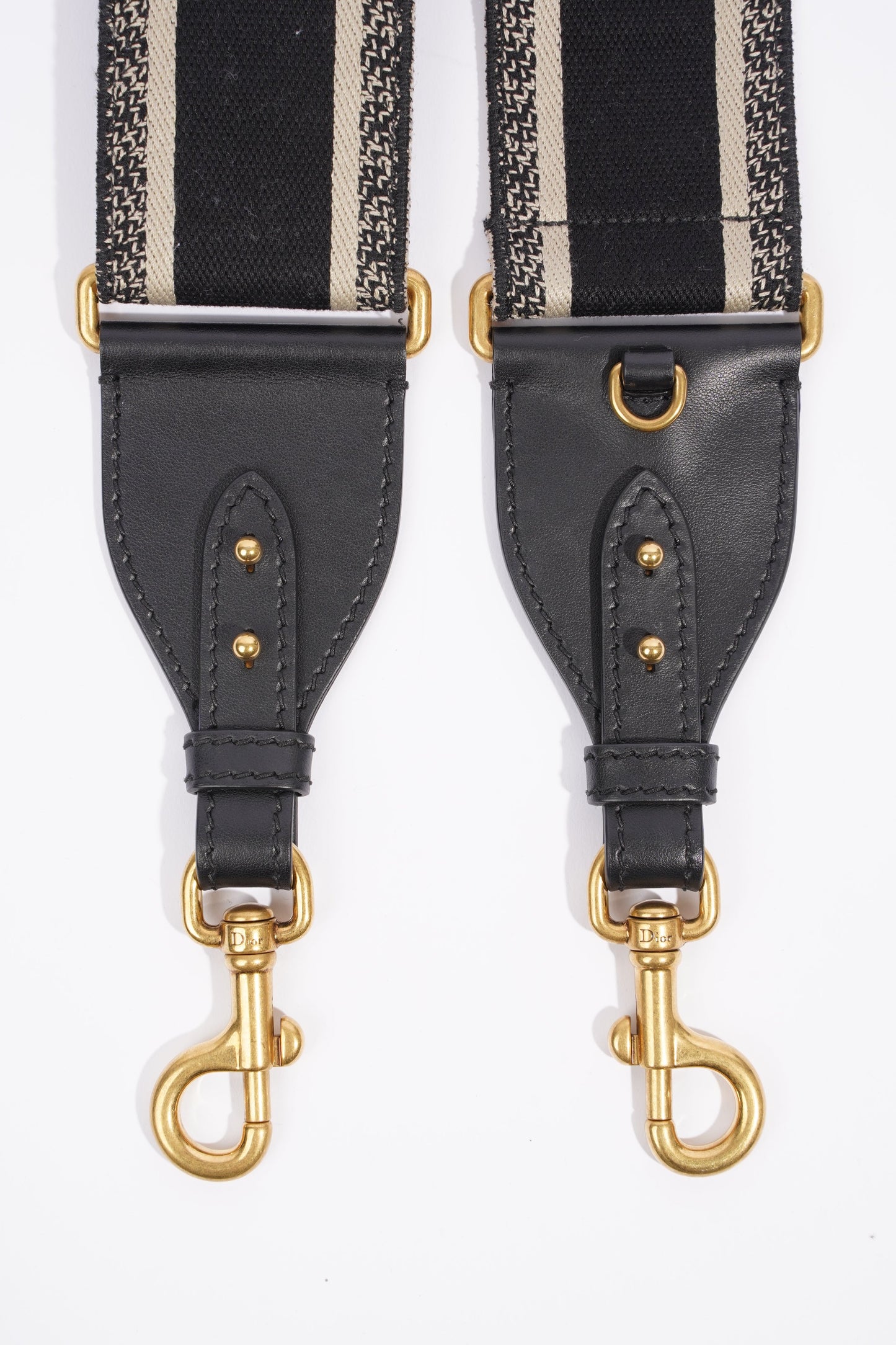 Christian Dior Shoulder Strap Navy / Beige Canvas