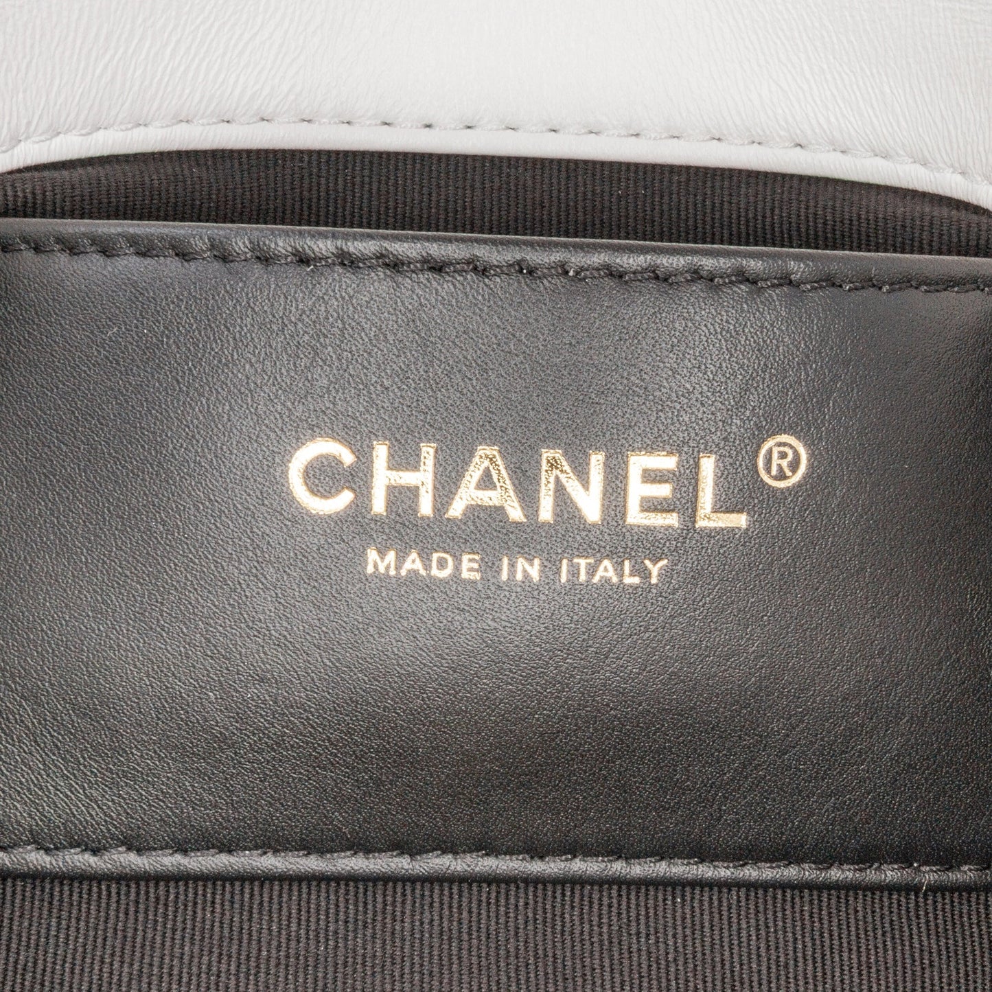 White Chanel Mini Quilted Lambskin Messenger Flap Crossbody Bag