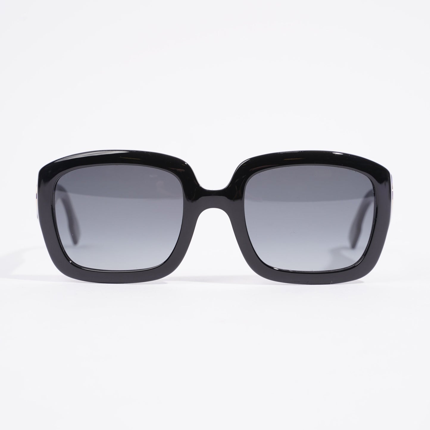 Christian Dior Square Sunglasses Black Acetate 145mm