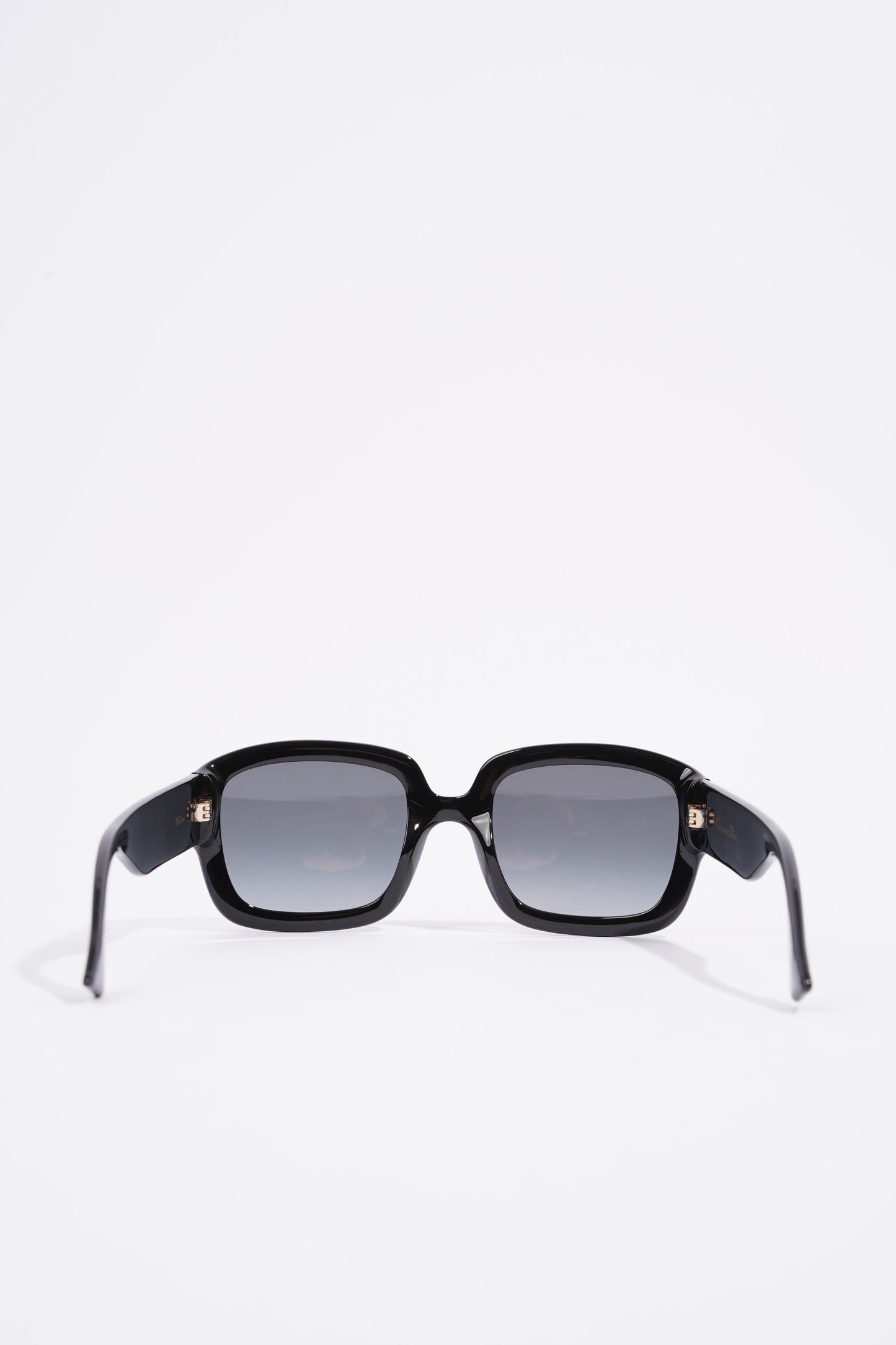 Christian Dior Square Sunglasses Black Acetate 145mm