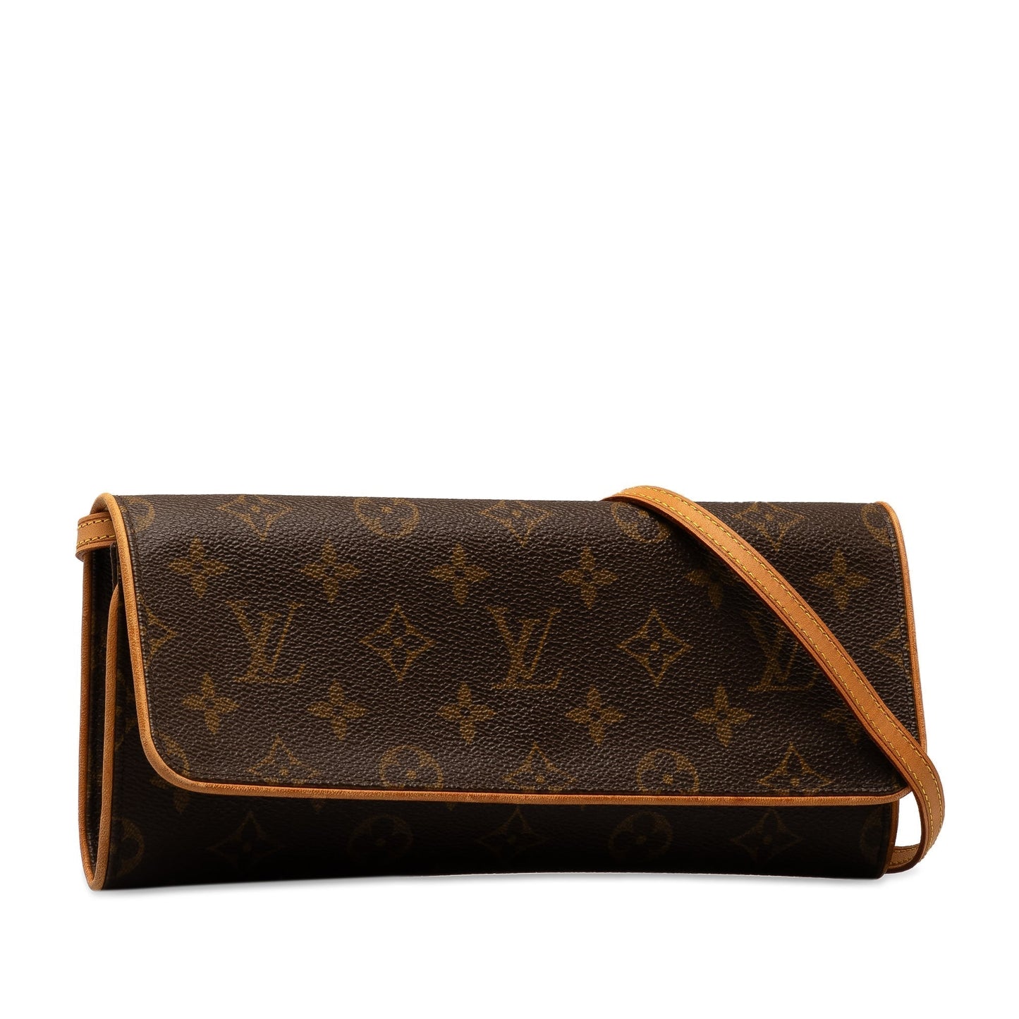 Brown Louis Vuitton Monogram Pochette Twin GM Crossbody Bag