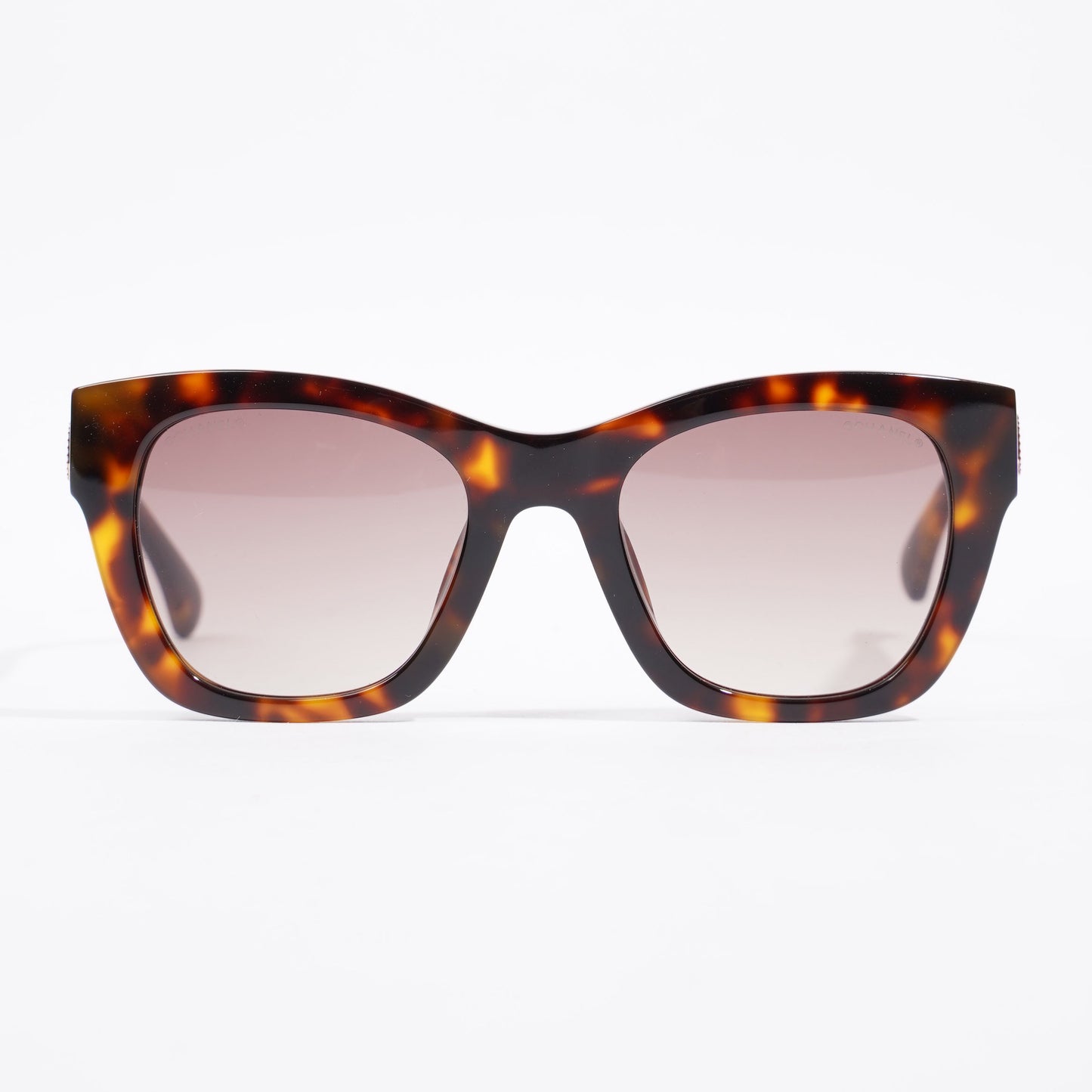 Chanel Square Sunglasses Tortoise Shell Acetate 140