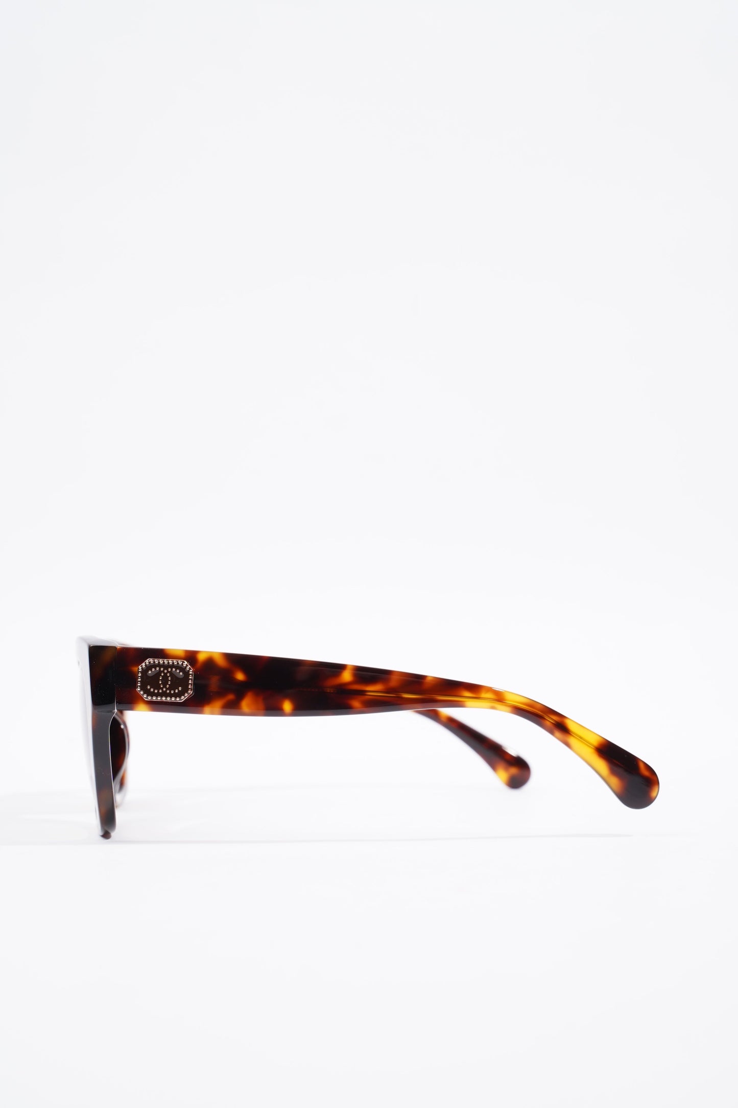 Chanel Square Sunglasses Tortoise Shell Acetate 140