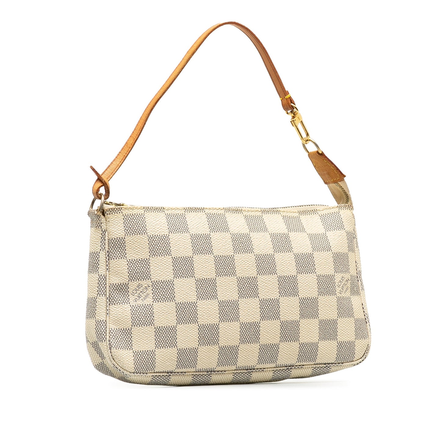 Beige Louis Vuitton Damier Azur Pochette Accessoires