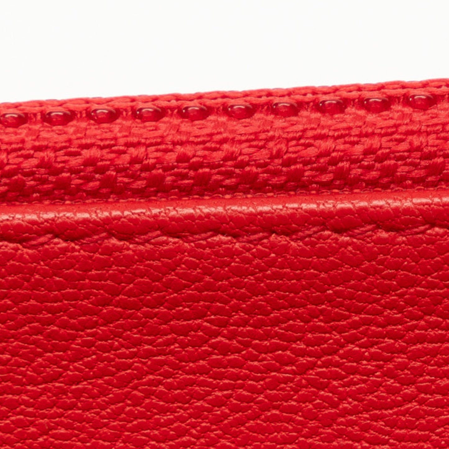Red Chanel CC Lambskin Wallet on Chain Crossbody Bag