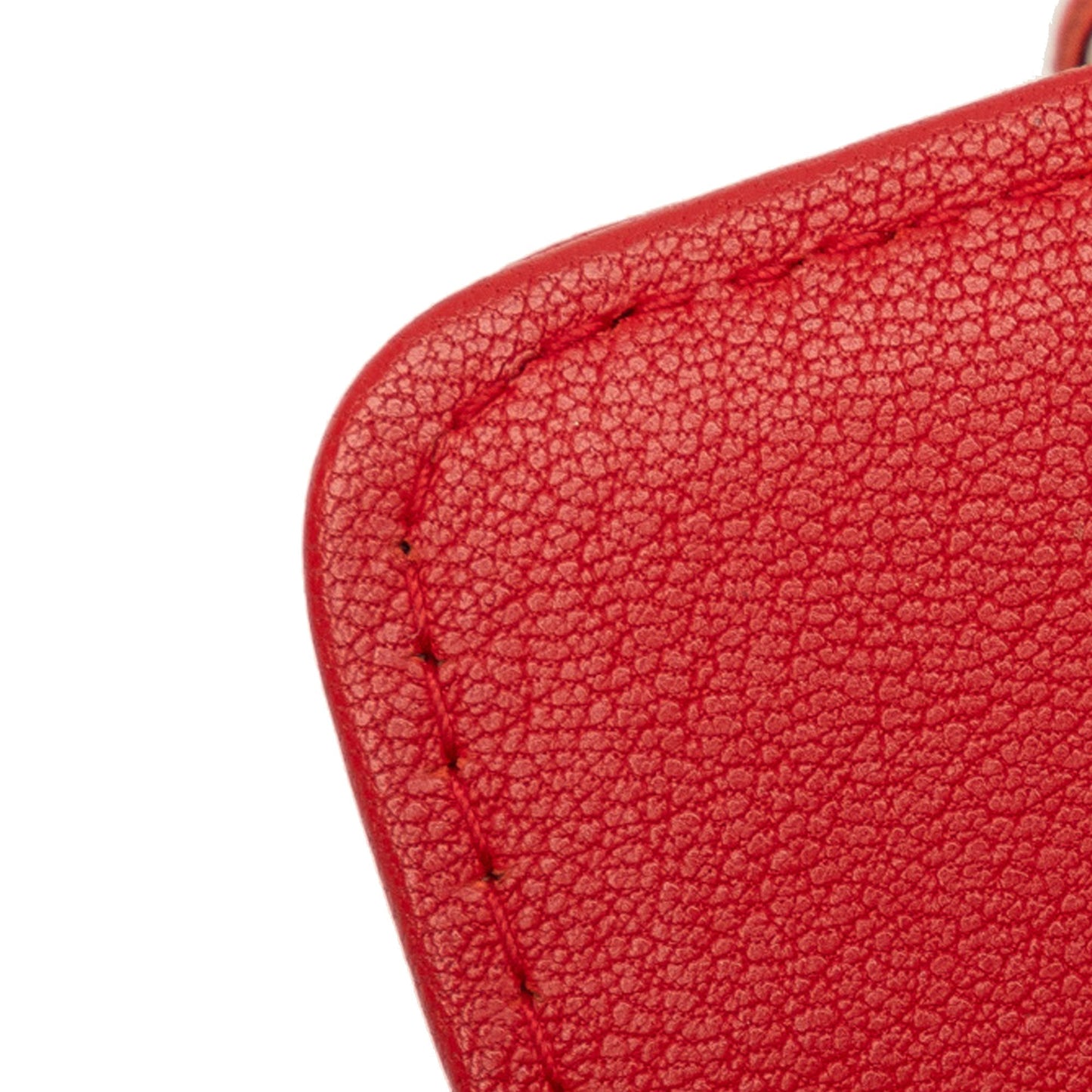 Red Chanel CC Lambskin Wallet on Chain Crossbody Bag