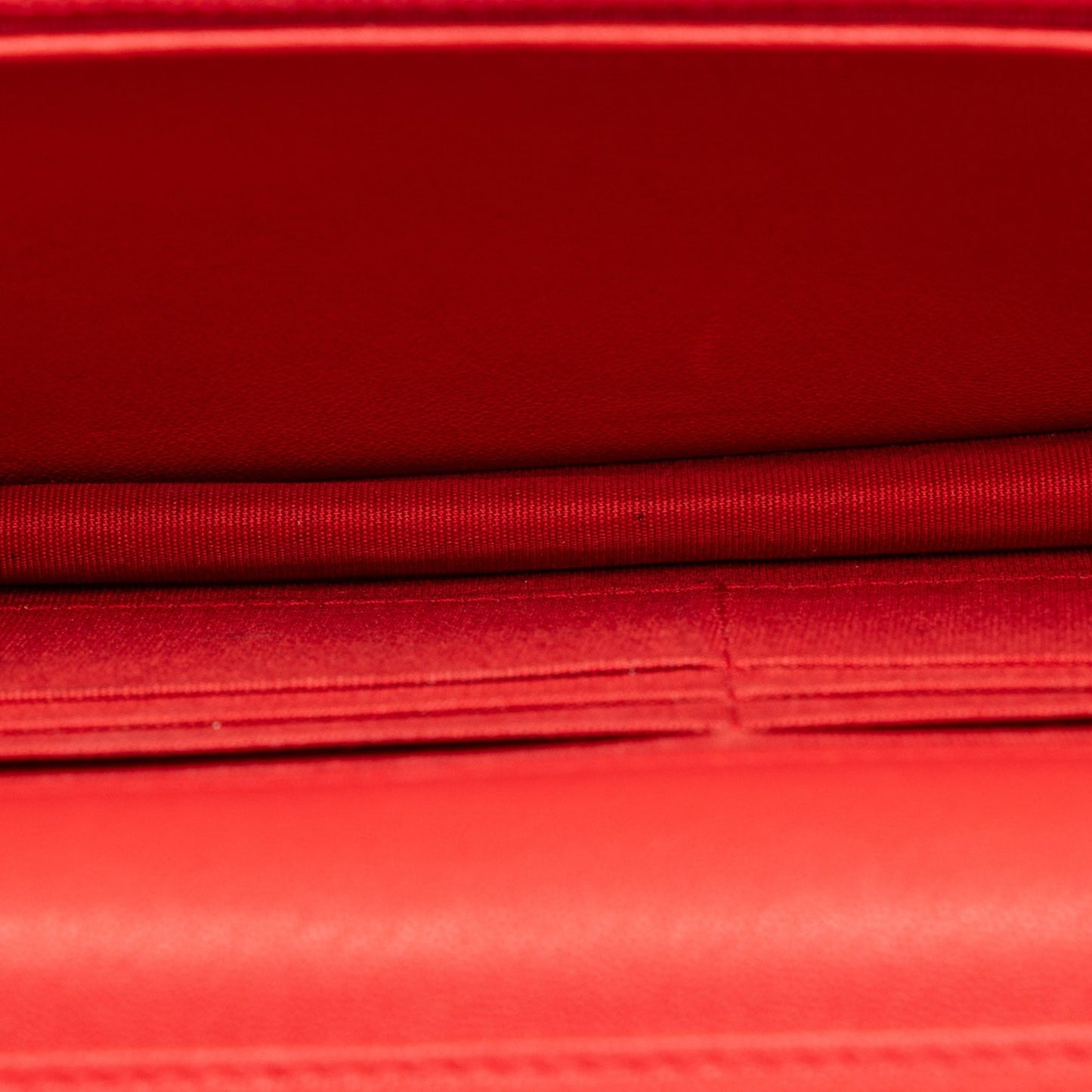 Red Chanel CC Lambskin Wallet on Chain Crossbody Bag