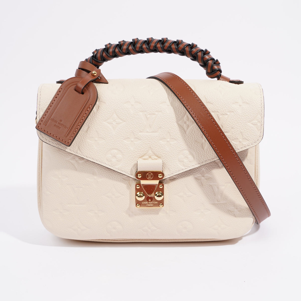 Louis Vuitton Pochette Metis Cream Empreinte Leather