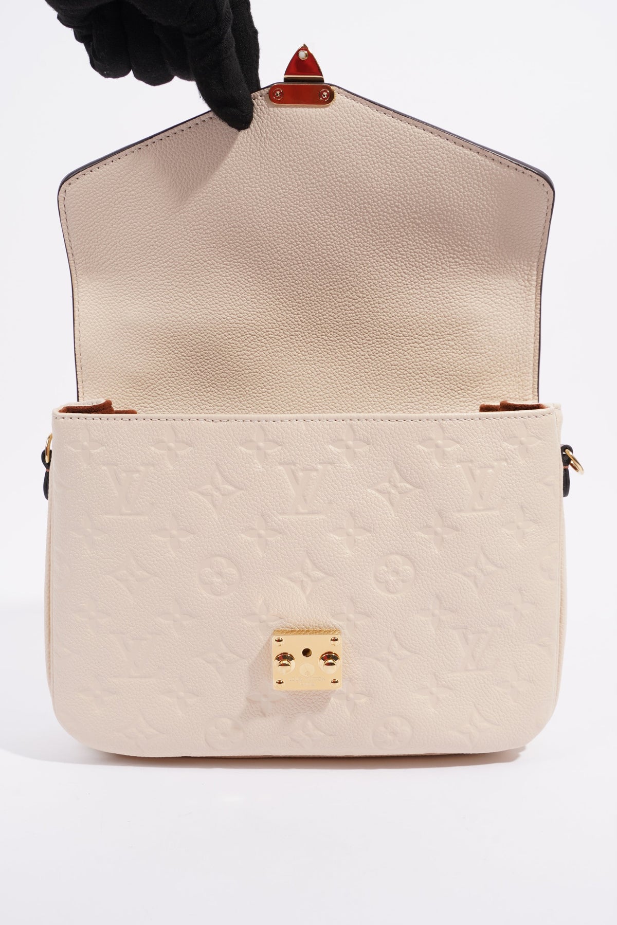 Louis Vuitton Pochette Metis Cream Empreinte Leather