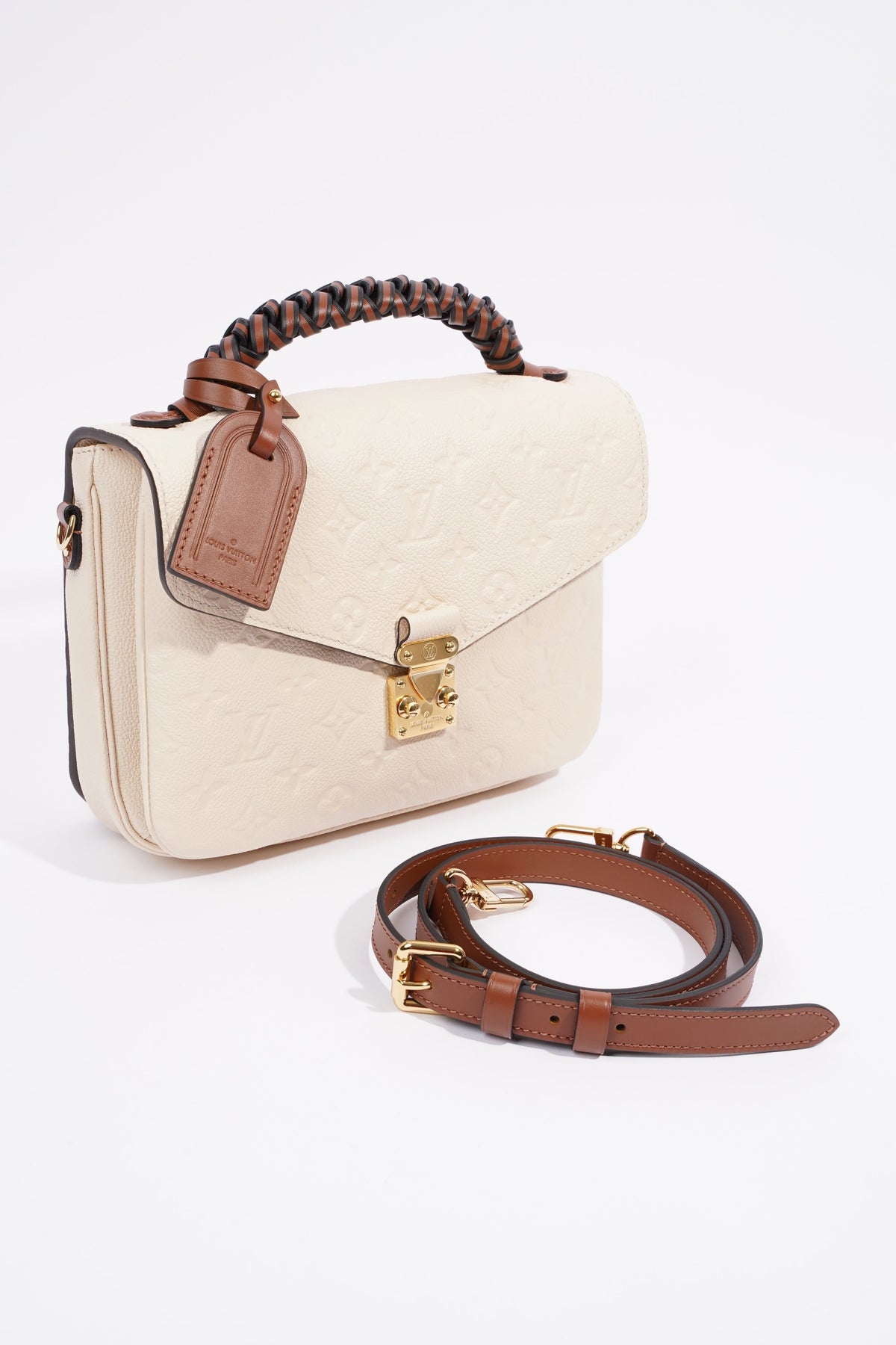 Louis Vuitton Pochette Metis Cream Empreinte Leather
