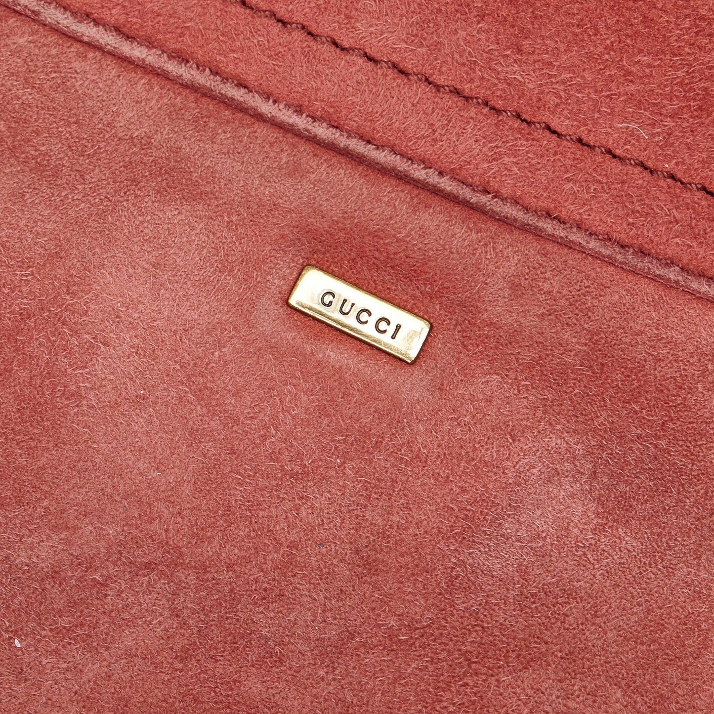 GUCCI Suede Leather Crossbody Crossbody Bag