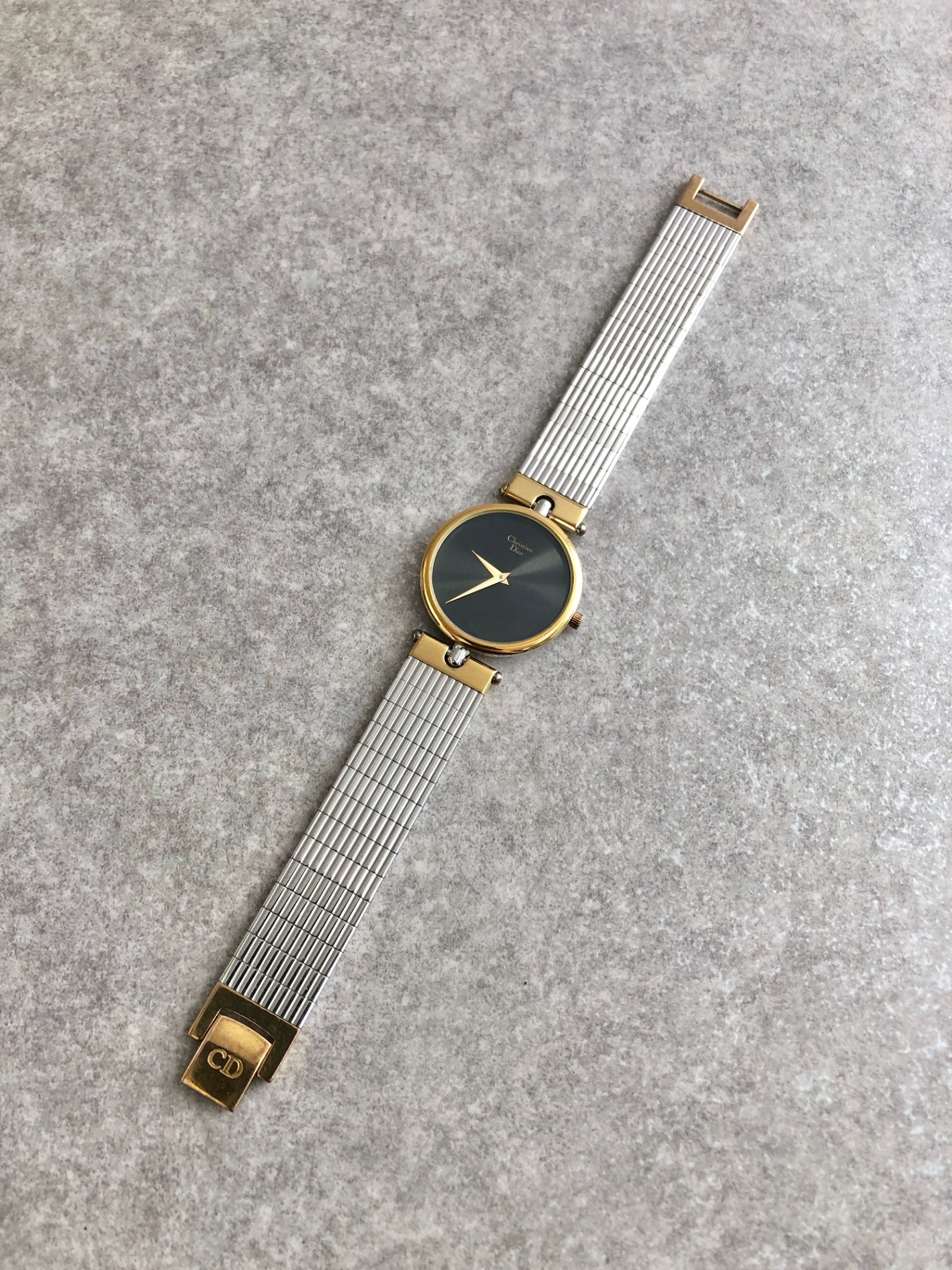 Christian Dior Quartz Watch Silver 3026 Vintage 4epvim