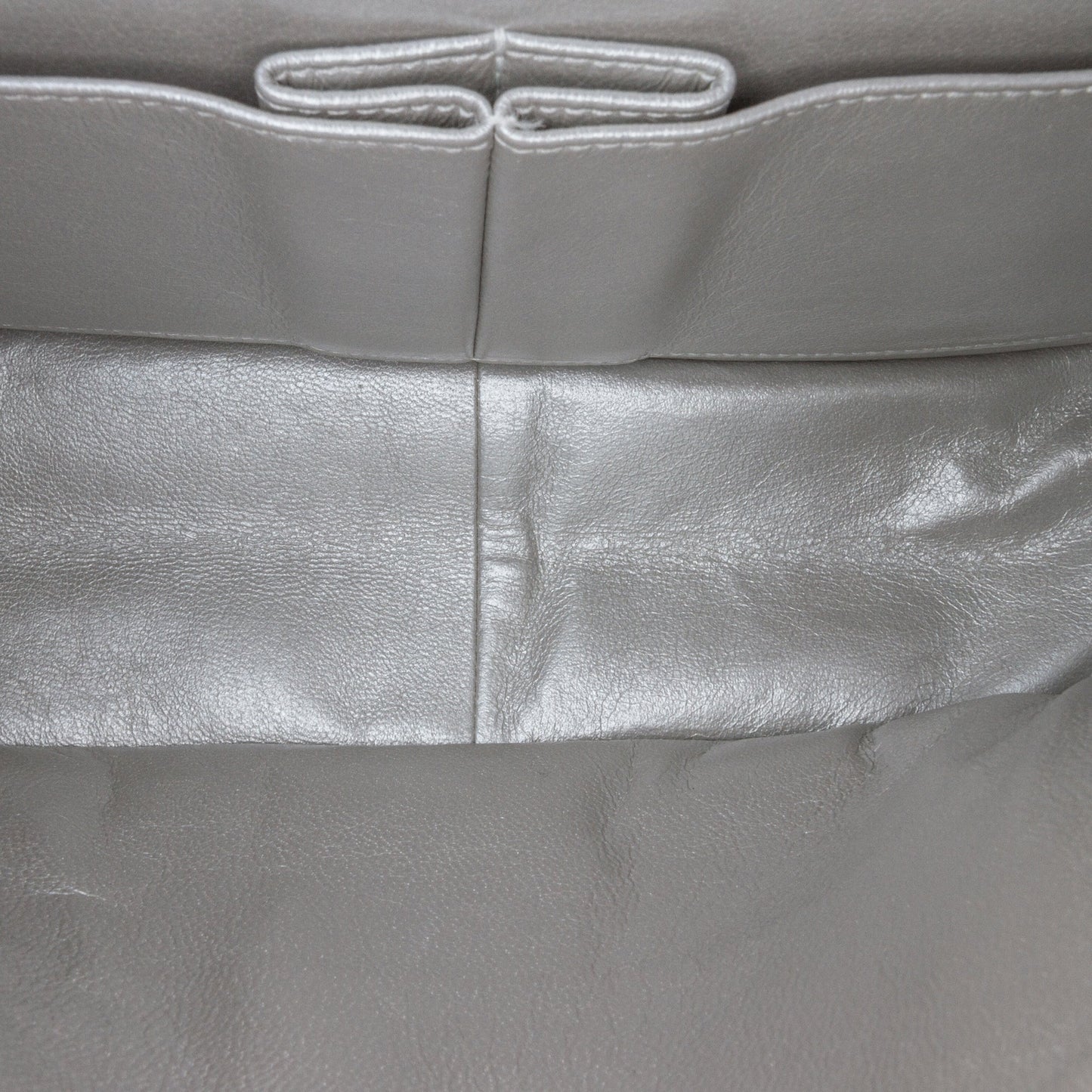 Silver Chanel Reissue 2.55 Aged Calfskin Double Flap 226 Shoulder Bag
