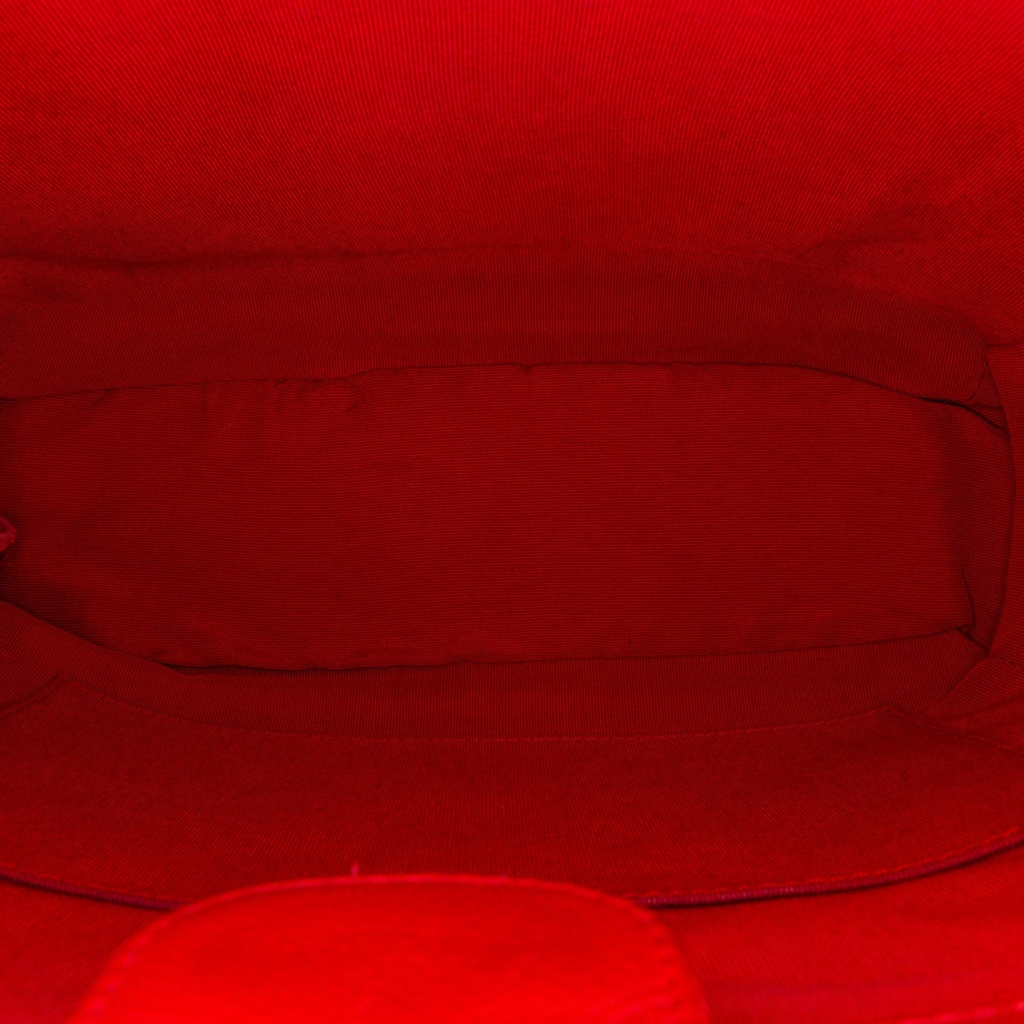 Red Chanel Caviar Petite Shopping Tote