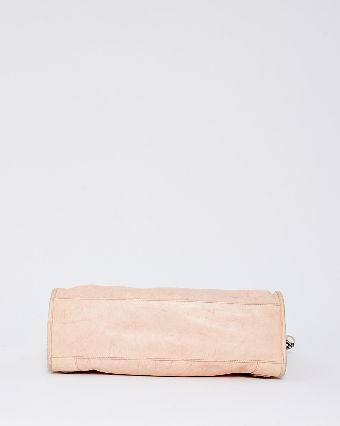 Balenciaga Pink Leather City Bag with Hammered Studs