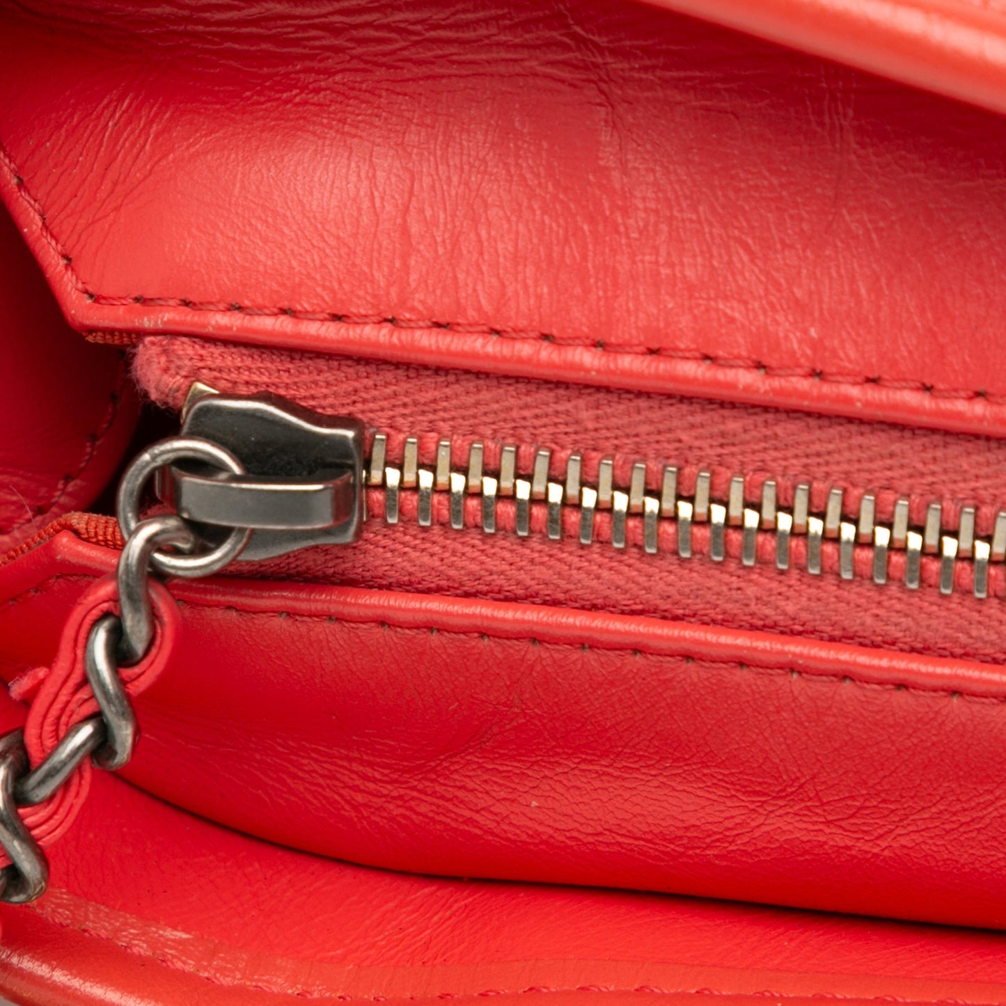 Red Chanel Small Aged Calfskin Gabrielle Crossbody