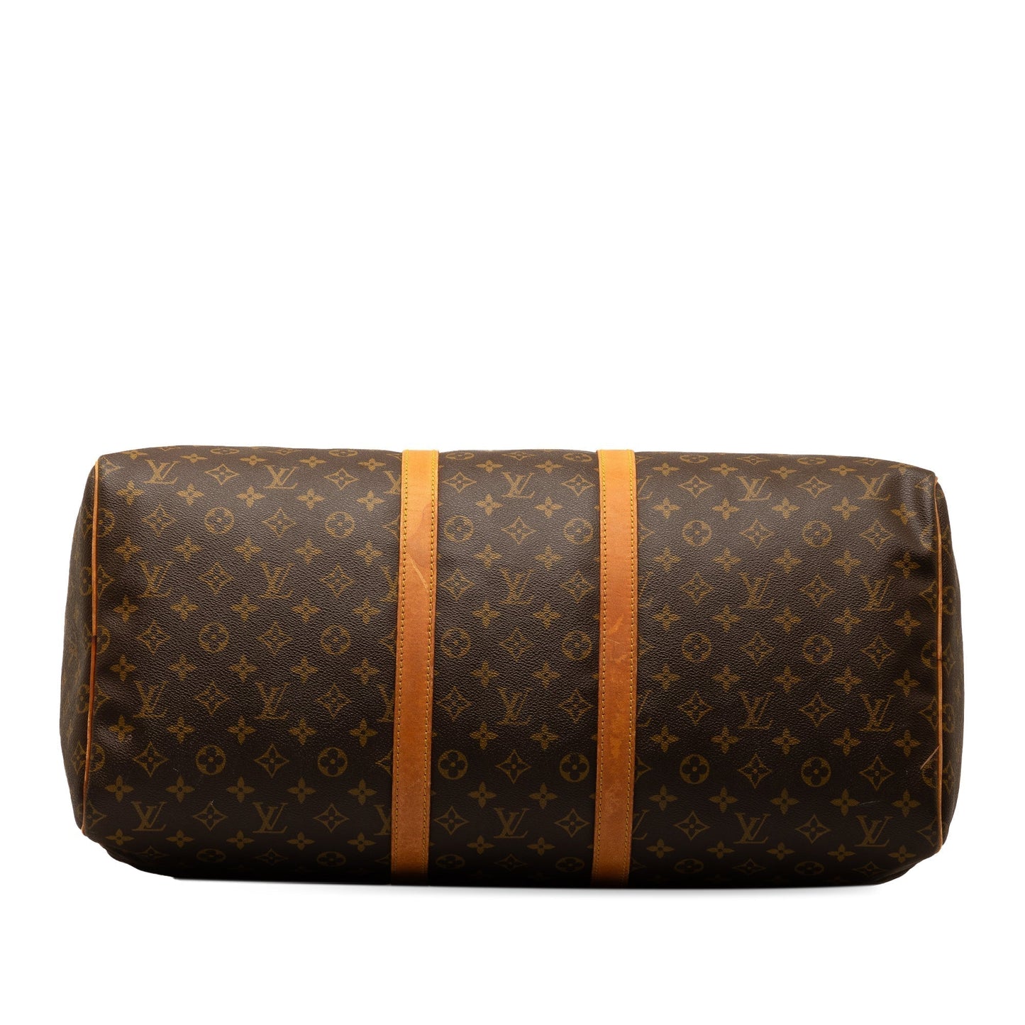 Brown Louis Vuitton Monogram Keepall 55 Travel Bag