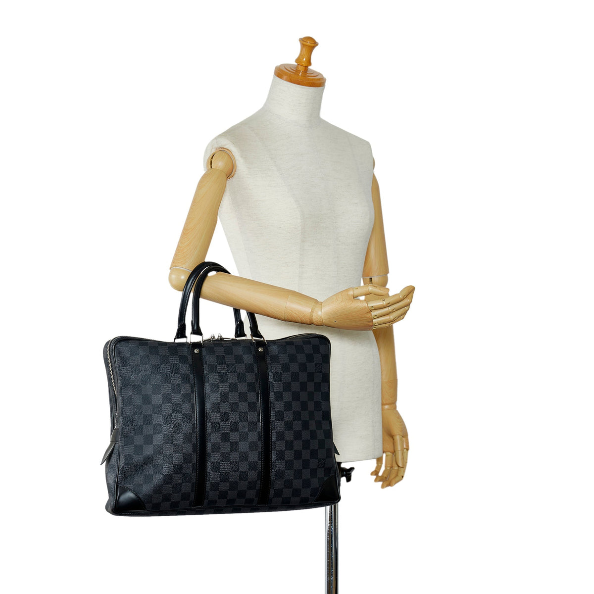 Louis Vuitton Porte-Documents Voyage PM Black Damier Graphite Canvas