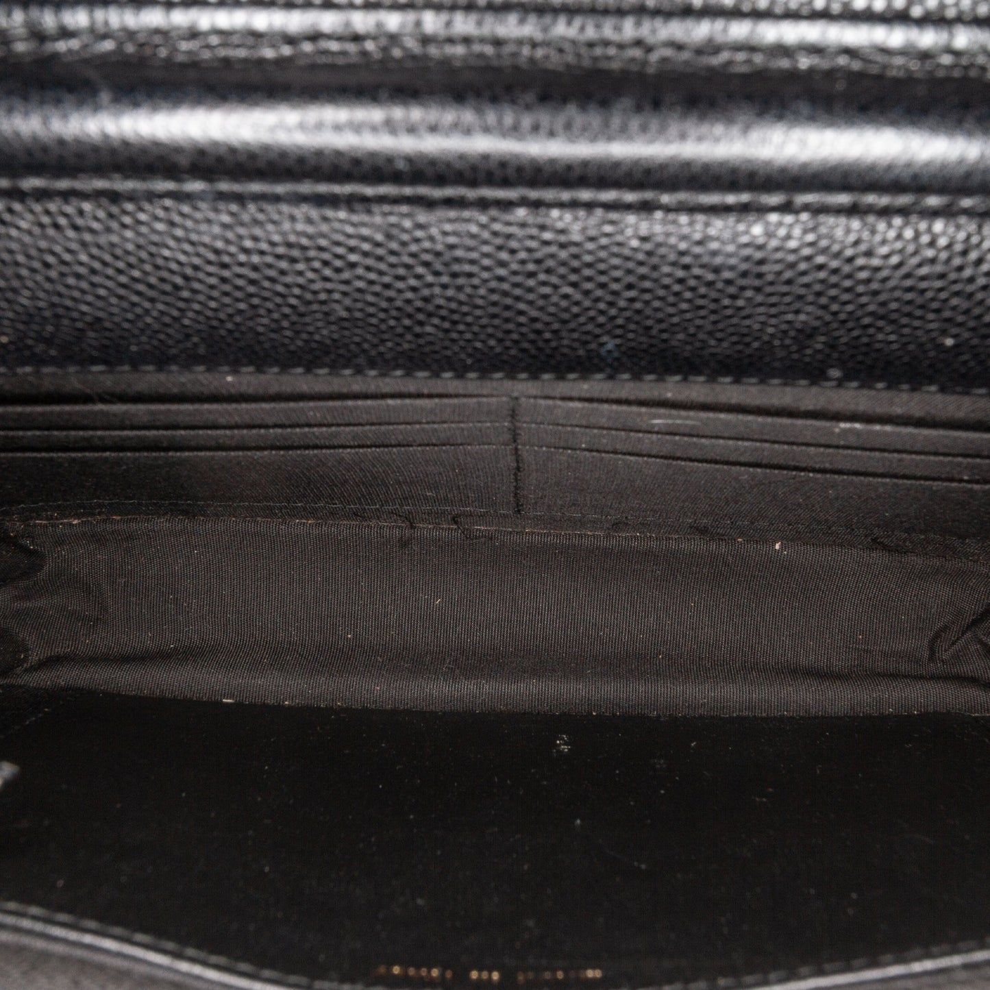 Black Chanel Quilted Caviar Golden Class Wallet On Chain Crossbody Bag