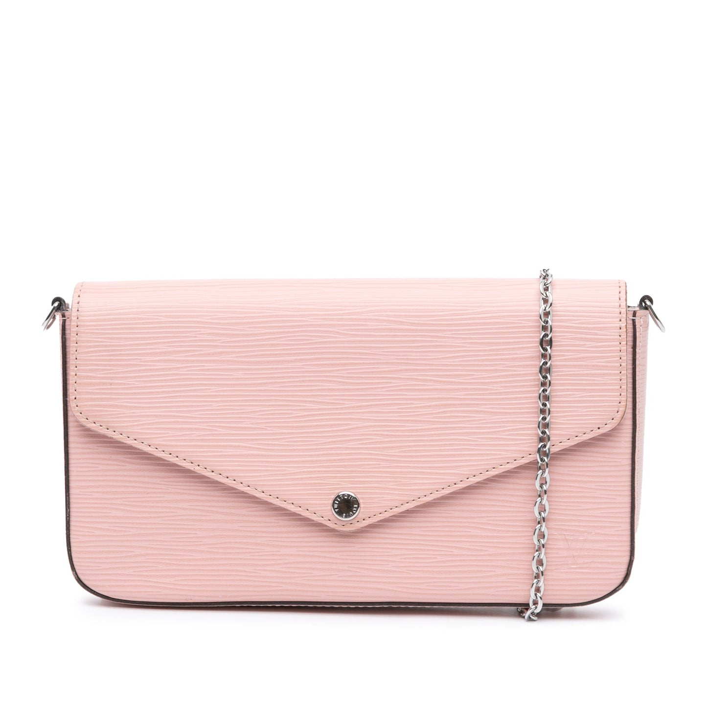 Pink Louis Vuitton Epi Pochette Felicie Crossbody Bag